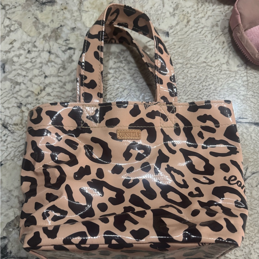 Consuela Leopard Print Tote Bag